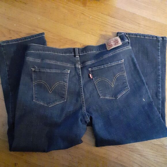 Levi's classic boot cut jeans size 16 short 16s casual denim pants classic look - Picture 1 of 9